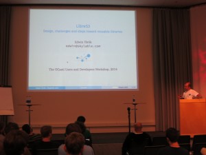 Edwin Török presenting the LibreS3 library